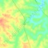 Escondida topographic map, elevation, terrain