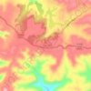 Peint topographic map, elevation, terrain