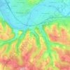 Prompsault topographic map, elevation, terrain