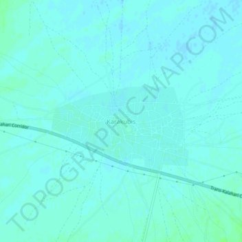 Karakubis topographic map, elevation, terrain