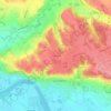 Les Bruyères topographic map, elevation, terrain