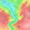 Jamioulx topographic map, elevation, terrain