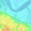 Cavernes topographic map, elevation, terrain
