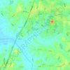 Dong-ak-ri topographic map, elevation, terrain