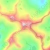 Mount Lyell topographic map, elevation, terrain