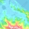 Pākiri topographic map, elevation, terrain