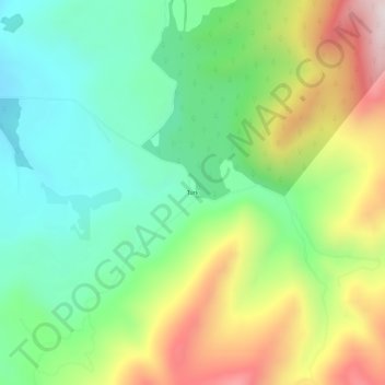 Turk topographic map, elevation, terrain