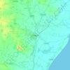 Ongole topographic map, elevation, terrain