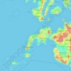 Zamboanga del Norte topographic map, elevation, terrain