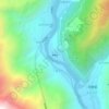 幸福坝 topographic map, elevation, terrain