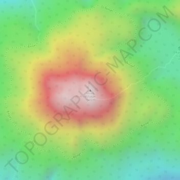 Mount Bulusan topographic map, elevation, terrain