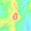 Cerro Punta topographic map, elevation, terrain