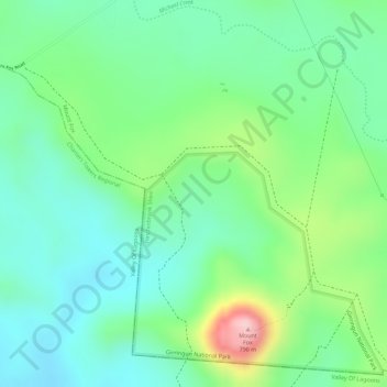 Mount Fox topographic map, elevation, terrain