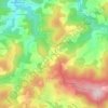 Les Hieres topographic map, elevation, terrain