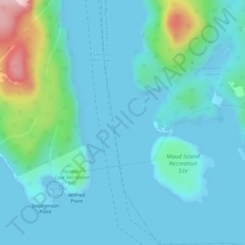 Ripple Rock topographic map, elevation, terrain