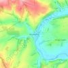 Hoarwithy topographic map, elevation, terrain