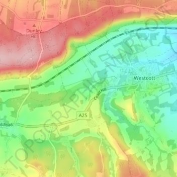 Vale Farm topographic map, elevation, terrain