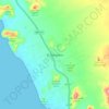 El Pescadero topographic map, elevation, terrain