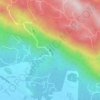 waterfall topographic map, elevation, terrain