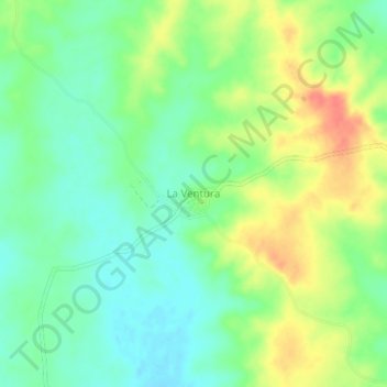 La Ventura topographic map, elevation, terrain
