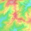 Königsstein topographic map, elevation, terrain