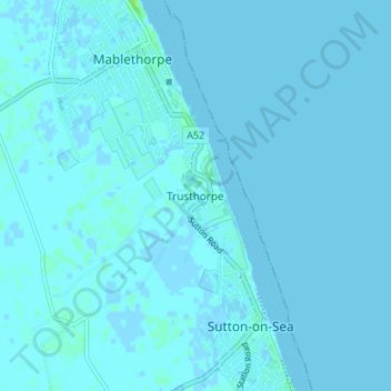 Trusthorpe topographic map, elevation, terrain