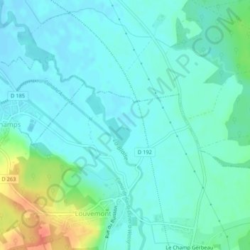 Saint-Mars topographic map, elevation, terrain