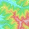 Butoc topographic map, elevation, terrain