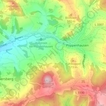 Storchshof topographic map, elevation, terrain