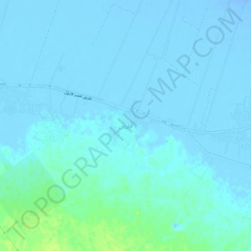 Qarun topographic map, elevation, terrain