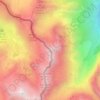 Mont Vallonnet Nord / Cima las Blancias topographic map, elevation, terrain