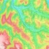 Le Plégatou topographic map, elevation, terrain