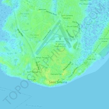 Mallory Park topographic map, elevation, terrain