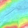 La Bagne topographic map, elevation, terrain