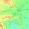Tell Abyad topographic map, elevation, terrain