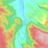 Hazeldene topographic map, elevation, terrain