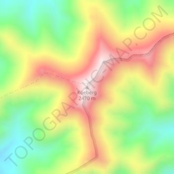 Koeberg topographic map, elevation, terrain