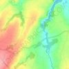 Pont Menou topographic map, elevation, terrain
