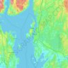 Moss topographic map, elevation, terrain