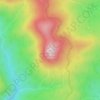 Hawksbill Mountain topographic map, elevation, terrain