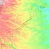 Tharaka South topographic map, elevation, terrain