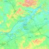 Jiangzhou topographic map, elevation, terrain