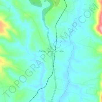 Antsampanimahazo topographic map, elevation, terrain
