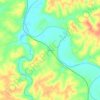 Garnett topographic map, elevation, terrain