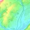 Bushmoor topographic map, elevation, terrain