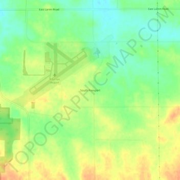 South Freeport topographic map, elevation, terrain