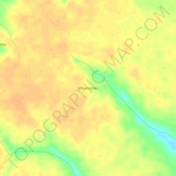 Villamontes topographic map, elevation, terrain
