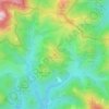 Collet Redons topographic map, elevation, terrain