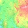 Ballarat topographic map, elevation, terrain