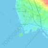 Landskrona topographic map, elevation, terrain